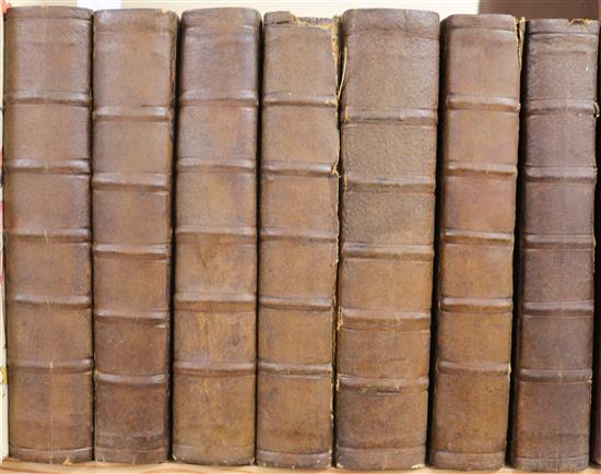 Jonson, Ben - The Works, collected by Peter Whalley, 7 vols, calf (scuffed), text foxed L.1756